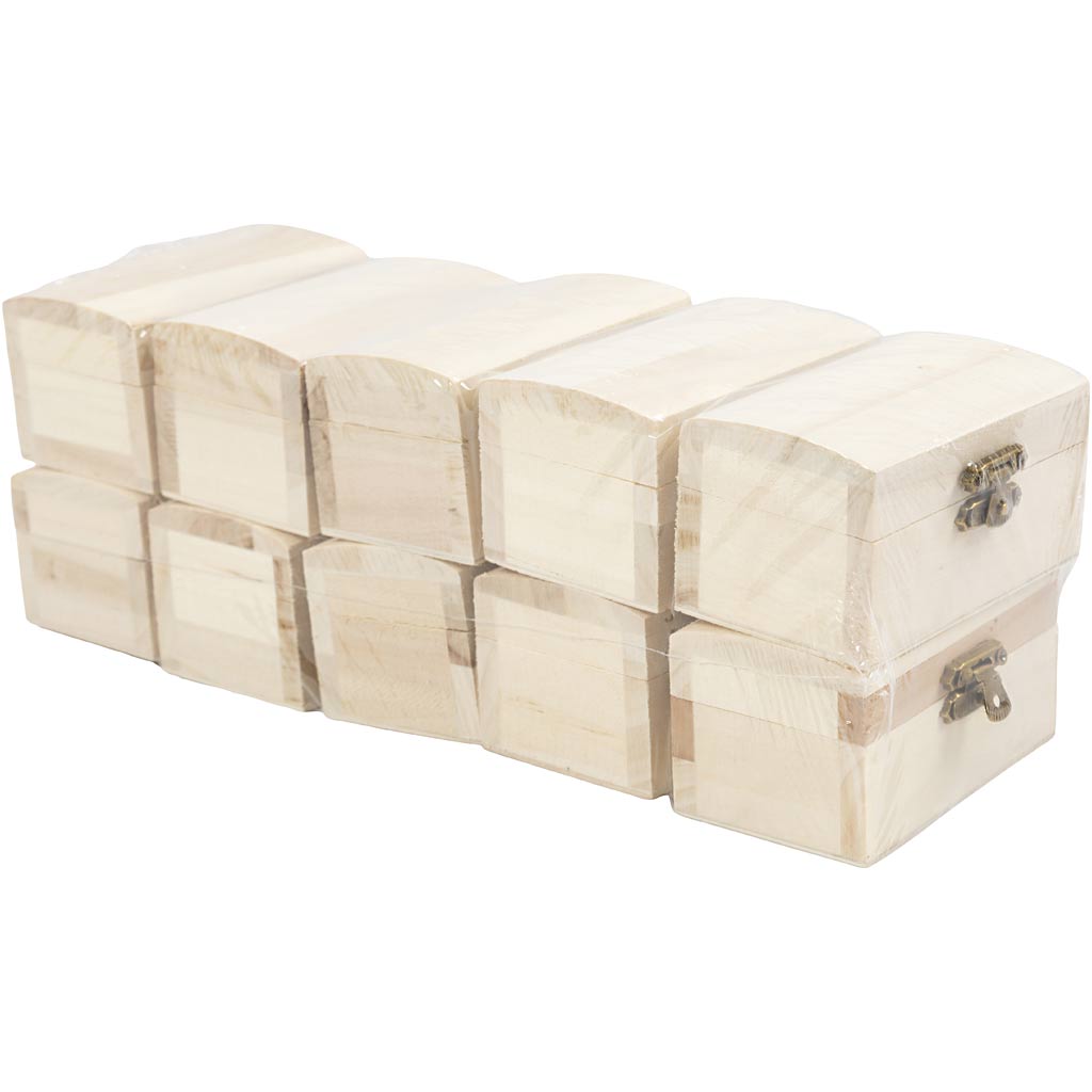 Coffre au trésor de l'entreprise Creativ, d : 4,9 cm, l : 9 cm, l : 5,2 cm, 10 pièces 1 boîte
