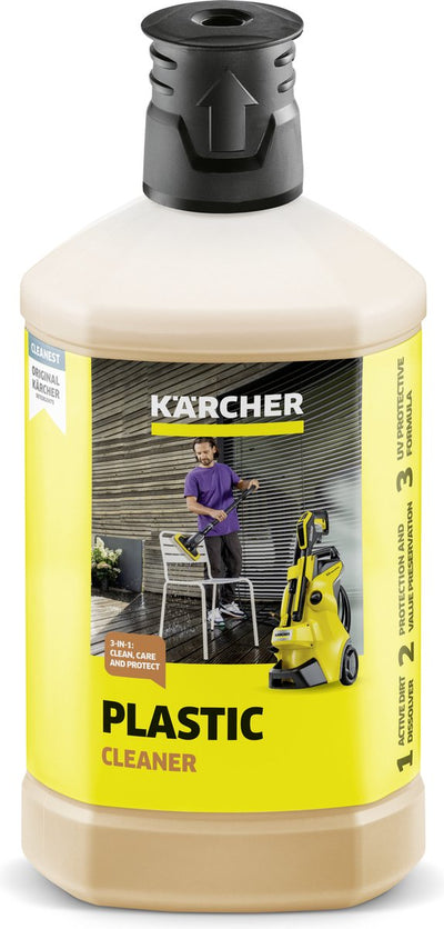 Kärcher nettoyant plastique rm 613, 1 litre de produit de nettoyage plug 'n clean - nettoyeur haute pression - nettoyant 3 en 1