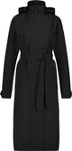 Agu trench coat long imperméable urbain extérieur femme - noir - xs