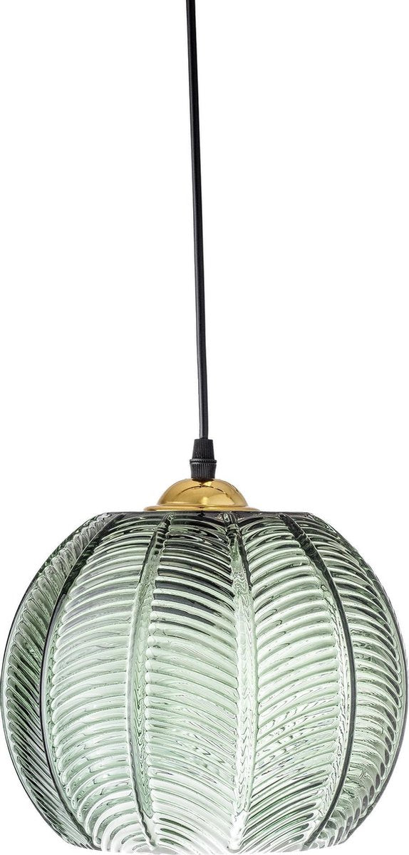 Bloomingville lampe à suspension verre adar vert