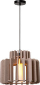 Lucide rollo - lampe suspendue - 1xe27 - taupe - japandi