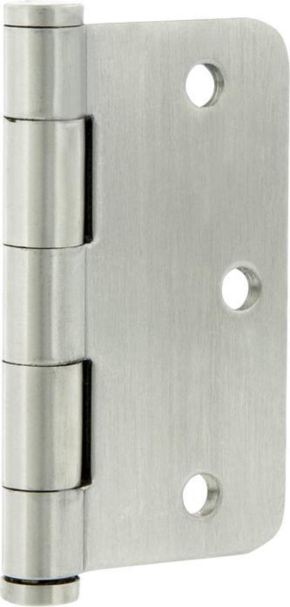 Charnière Starx modèle carré, à goupille mobile, coins ronds, inox 76 x 76 mm (3 pièces)