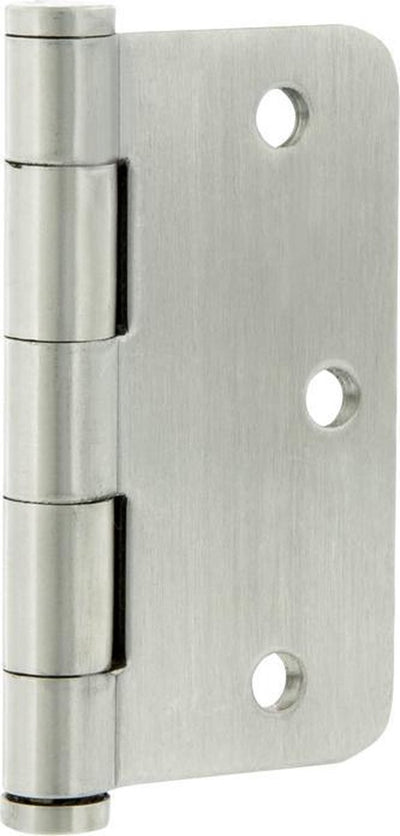 Charnière Starx modèle carré, à goupille mobile, coins ronds, inox 76 x 76 mm (3 pièces)