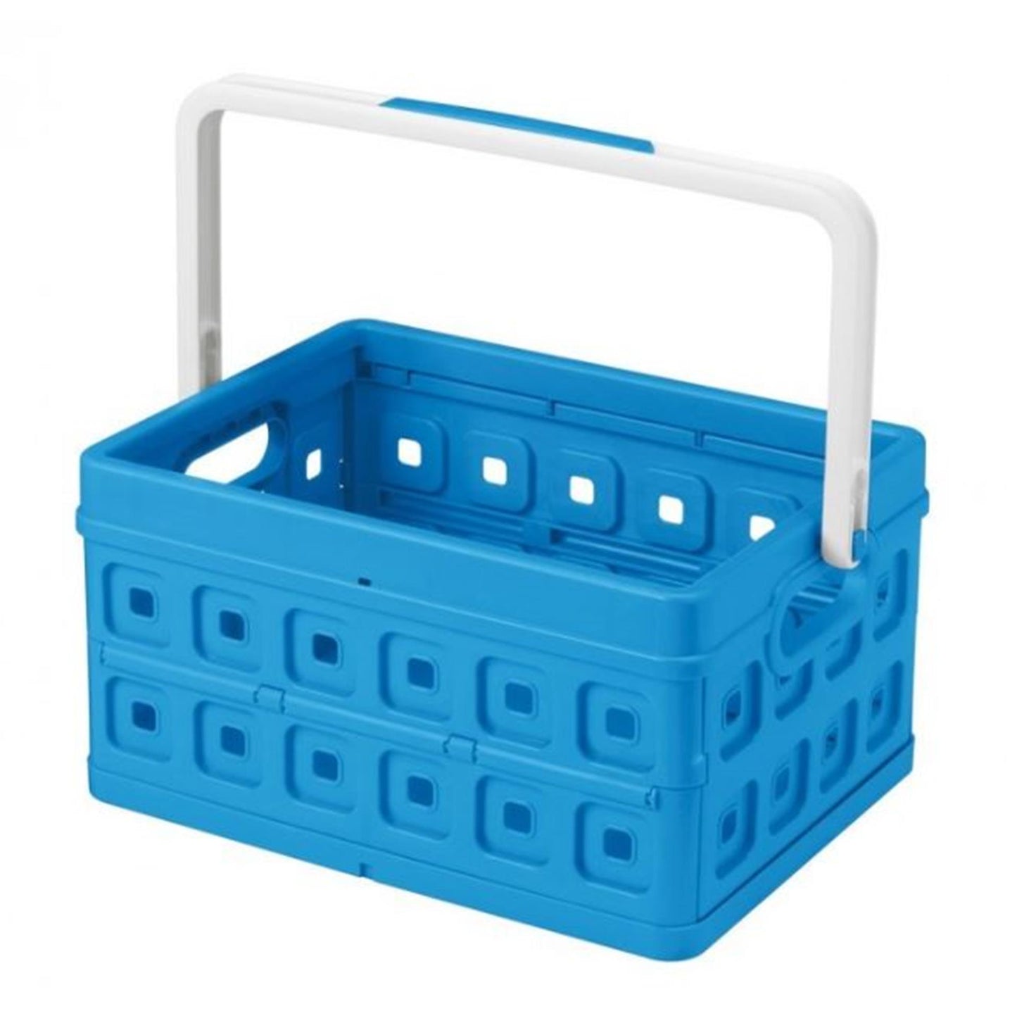 Caisse pliante Sunware 24 litres bleu blanc