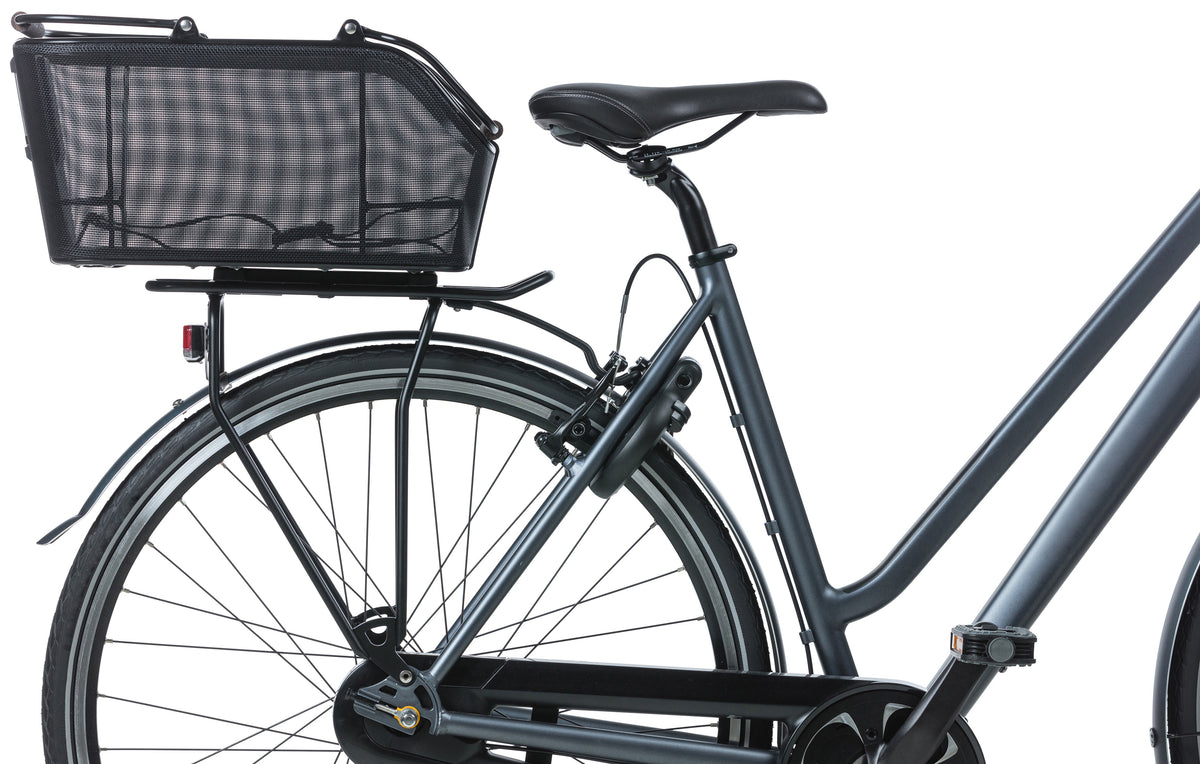Basil Cento Tech Fiber Nordlicht MIK - panier à vélo - arrière - noir solide
