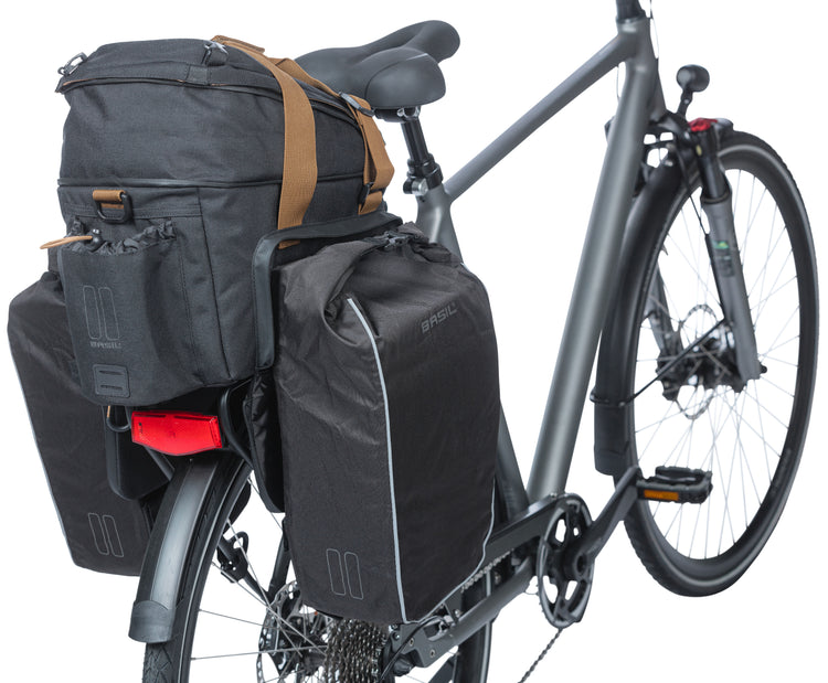 Basil Miles xl Bagage de bagages Sac imperméable des hommes imperméables vélo noir