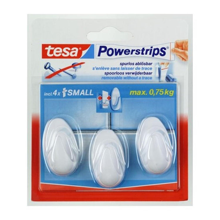 Tesa crochet s ovale blanc