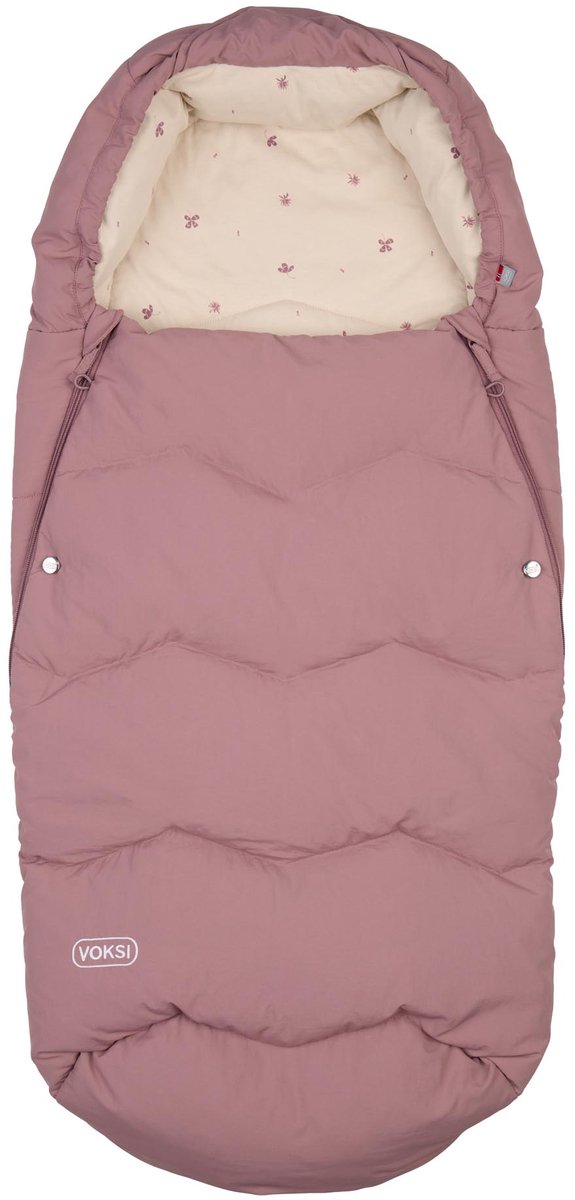 Chancelière Voksi Explorer - chancelière - chancelière buggy - chancelière poussette - chancelière en duvet et laine - trèfle de raisin