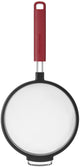 Kitchenaid tamis avec poignée, tamis à bille, 17 cm, plastique inox, rouge -
