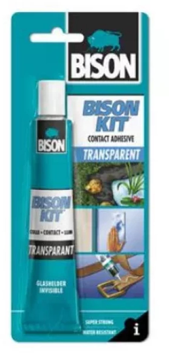 Kit colle bison transparent (50ml) 1302055