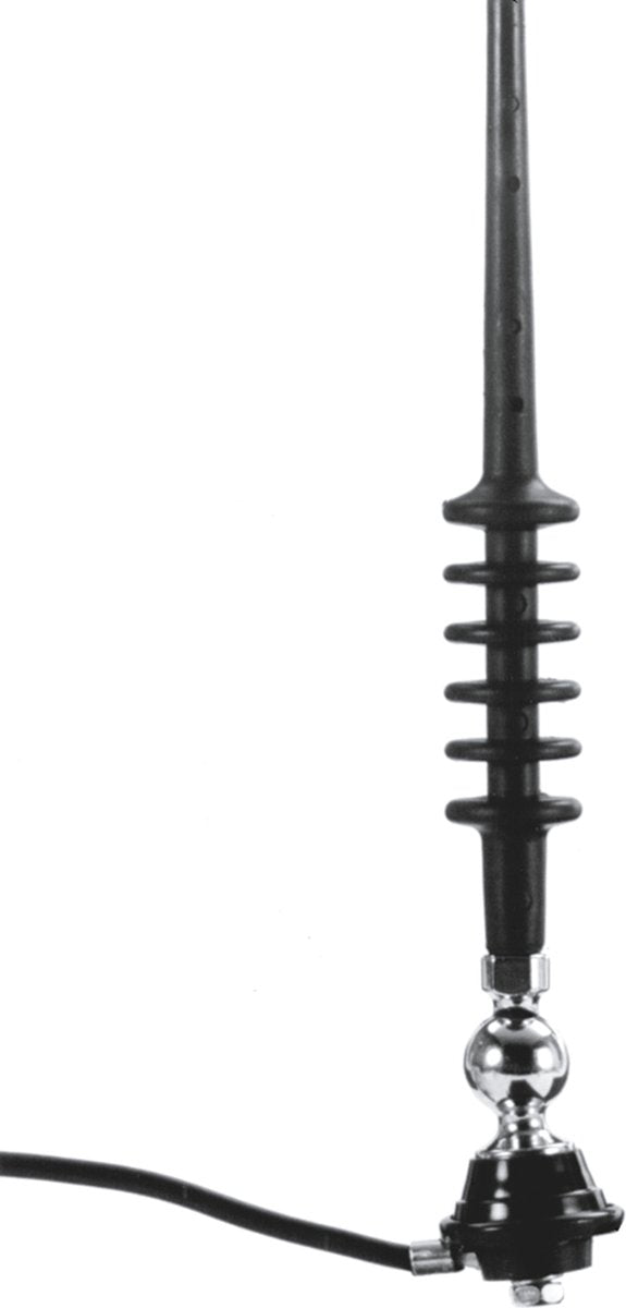 Antenne Carpoint en fibre de verre - montage sur toit ou aile - angle réglable 0 - 180º - mât dévissable - longueur 80 cm - perçage ø 5mm - profondeur d'installation 12mm - câble d'antenne 130cm