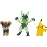 Pack de 3 figurines de combat Pokémon Litleo Pikachu #5 et Floragato - afbeelding 2