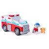 Paw Patrol - Recherche et sauvetage - Véhicule de sauvetage de Marshall avec fonction de retrait à 2 figurines - Véhicules jouets