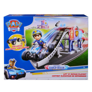 Paw Patrol - Search Rescue - Ensemble de jeu Lift 'n' Repair de 76 cm avec figurine Ryder et véhicule - ensembles de jeu