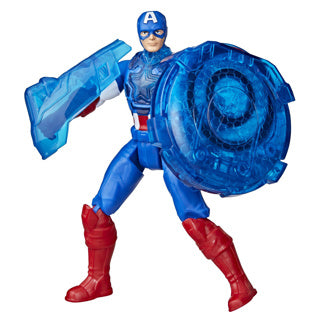 Marvel Avengers figurine 10 cm Captain America avec bouclier et moto