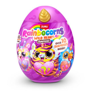 Rainbocorns coeur scintillant coeur sauvage surprise assortis | 6 pièces