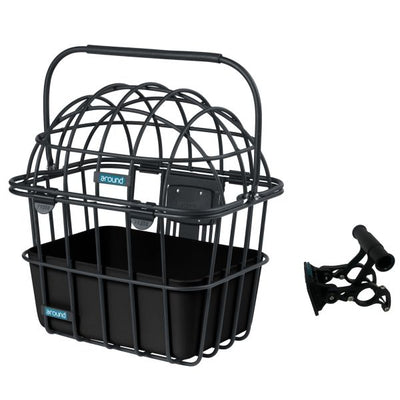 Autour de l'animal mand Luna Front Alu Matt Black amovible