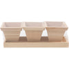 Ensemble de pots de fleurs Creativ company, dimensions 27x9x9 cm, 1 kit