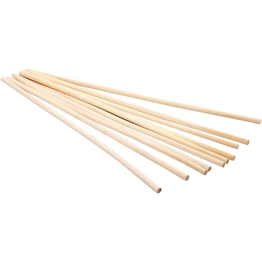 Creativ Company Flower Sticks, L: 30 cm, D 6 mm, 10 pièces 1 boîte
