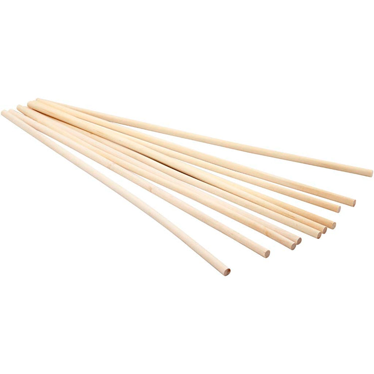 Creativ Company Flower Sticks, L: 30 cm, D 6 mm, 10 pièces 1 boîte