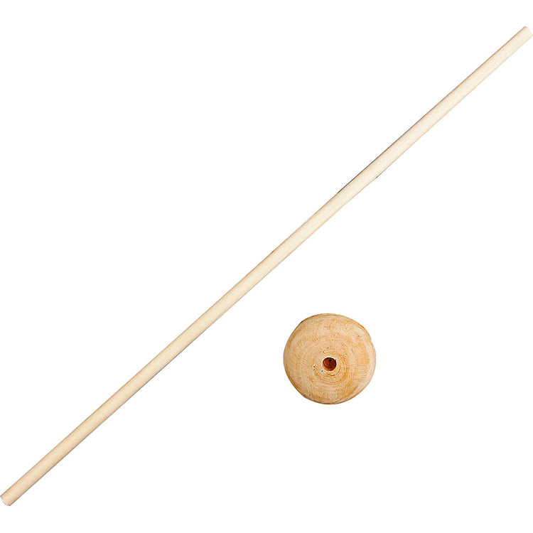 Creativ company bâton avec socle, h : 30 cm, d 4 cm, diamètre du trou 6 mm, 10 jeux 1 boîte