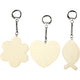 Porte-clés Creativ company, taille 6-7 cm, épaisseur 3 mm, 12 pièces 1 boîte
