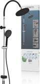 Système de douche à effet de pluie Schütte matao - douche à effet de pluie - chrome noir mat