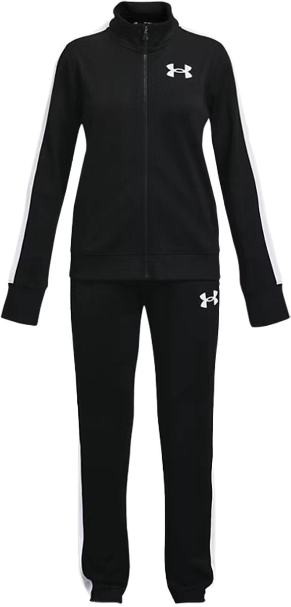 Under Armour UA Rival Knit Track Suit-blk Survêtement pour filles - noir - blanc