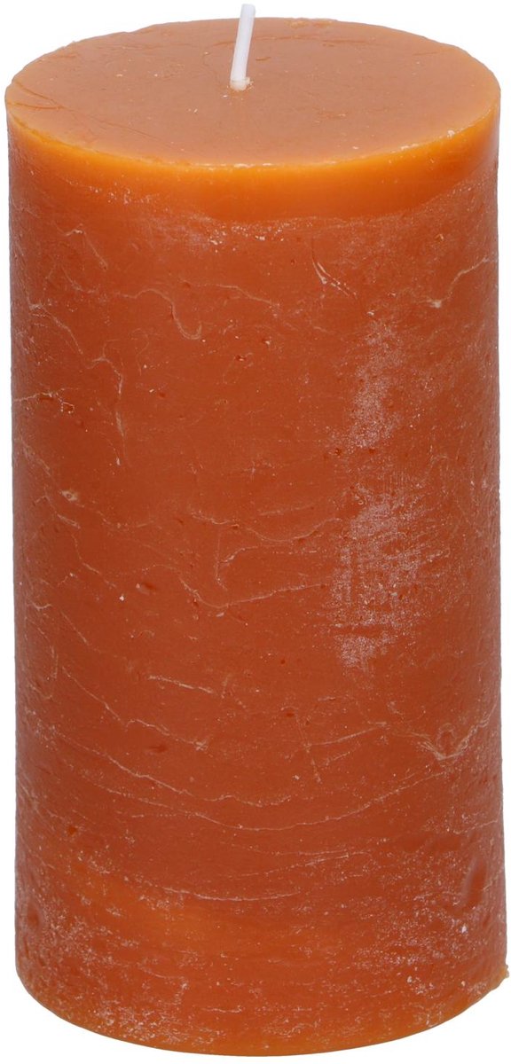 Bougie pilier Arti casa ø7 x 13 cm - 46 heures de combustion - orange