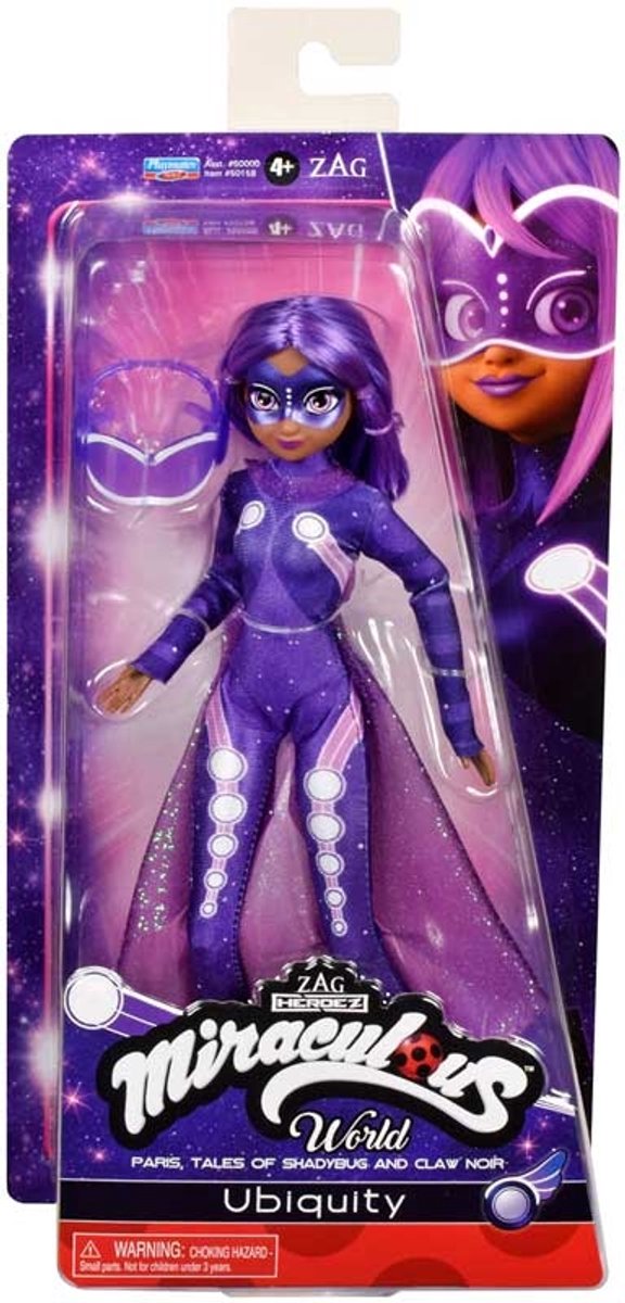 Bandai – coccinelle miraculeuse – poupée miraculeuse articulée – ubiquité – costume effet vinyle – licence officielle – poupée mannequin 26 cm – jouets pour enfants à partir de 4 ans – p50158