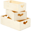 Boîtes de rangement Creativ company, h : 6,3+5,8+5,5 cm, l : 20,5+18+15,8 cm, l : 11,5+9,8+7,8 cm, 3 pièces 1 set