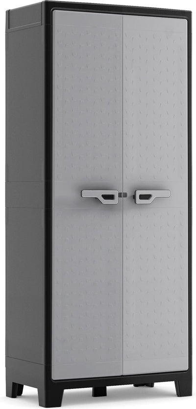 Kis keter armoire haute titan - 4 étagères - 80x44x182cm - gris noir