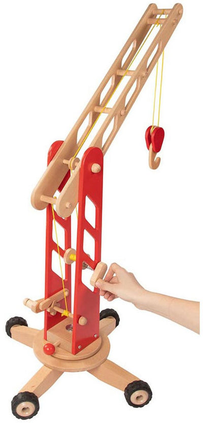 Goki Wooden Tap sur les roues rouge