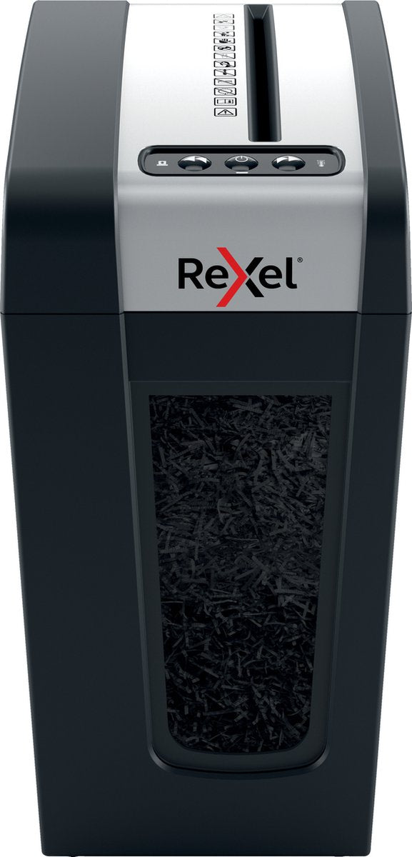 Destructeur de papier silencieux Rexel mc4-sl - micro-déchiquetage p5 - jusqu'à 4 feuilles - 14l - noir