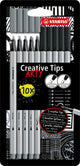 Stabilo creative tips arty pens différentes épaisseurs de pointe - 10 pcs.