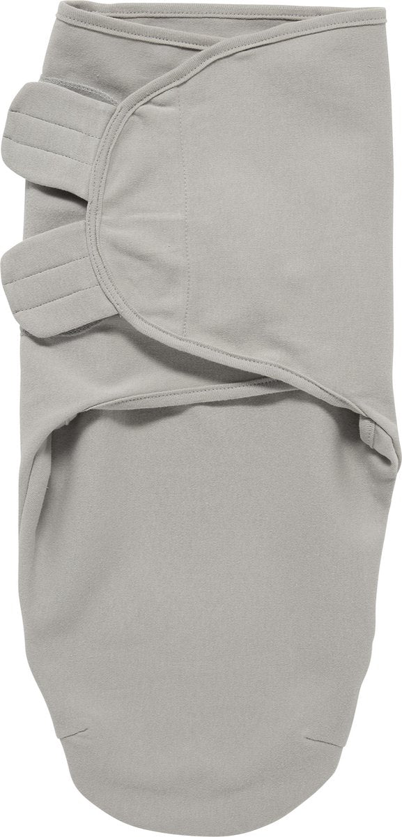 Couverture d'emmaillotage Meyco baby uni - gris - 0-3 mois - 1,0 tog