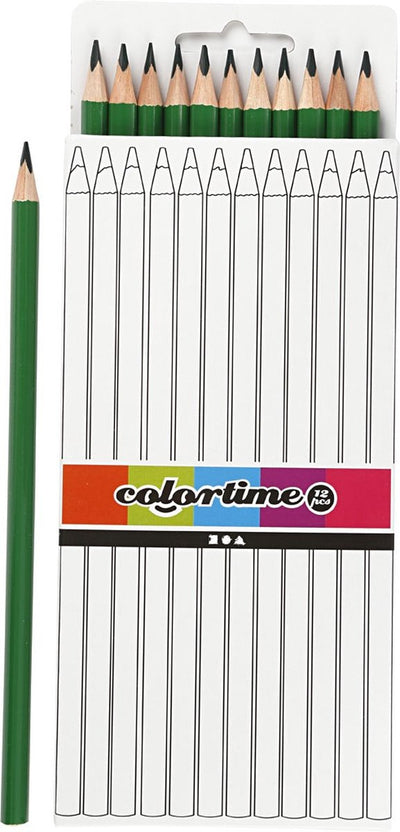 Crayons de couleur triangulaire - vert, 12e.