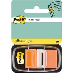 Index post-it 680-4-or 25mm orange inscriptible facilement amovible 50 feuilles