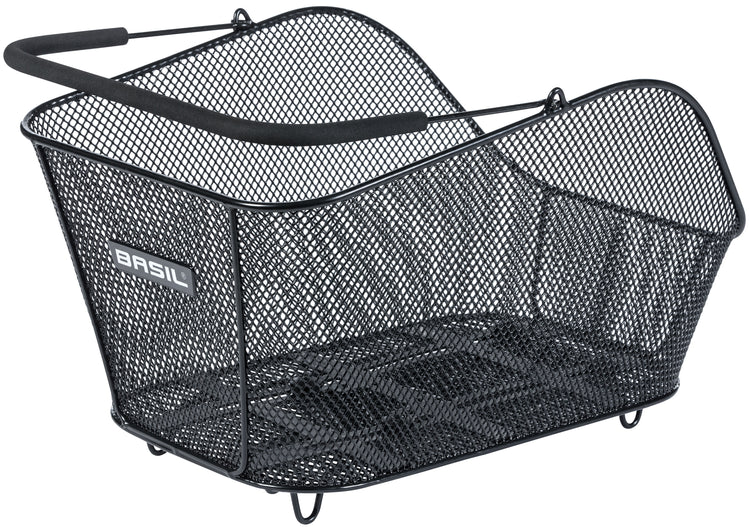 Icône de basilic M Mik - Panier à vélo - à l'arrière - noir