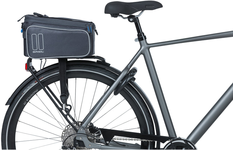 Basil Sport Design Trunkbag MIK - Gris - Sac à dos pour vélo - Unisex - Sportif - 7-15L