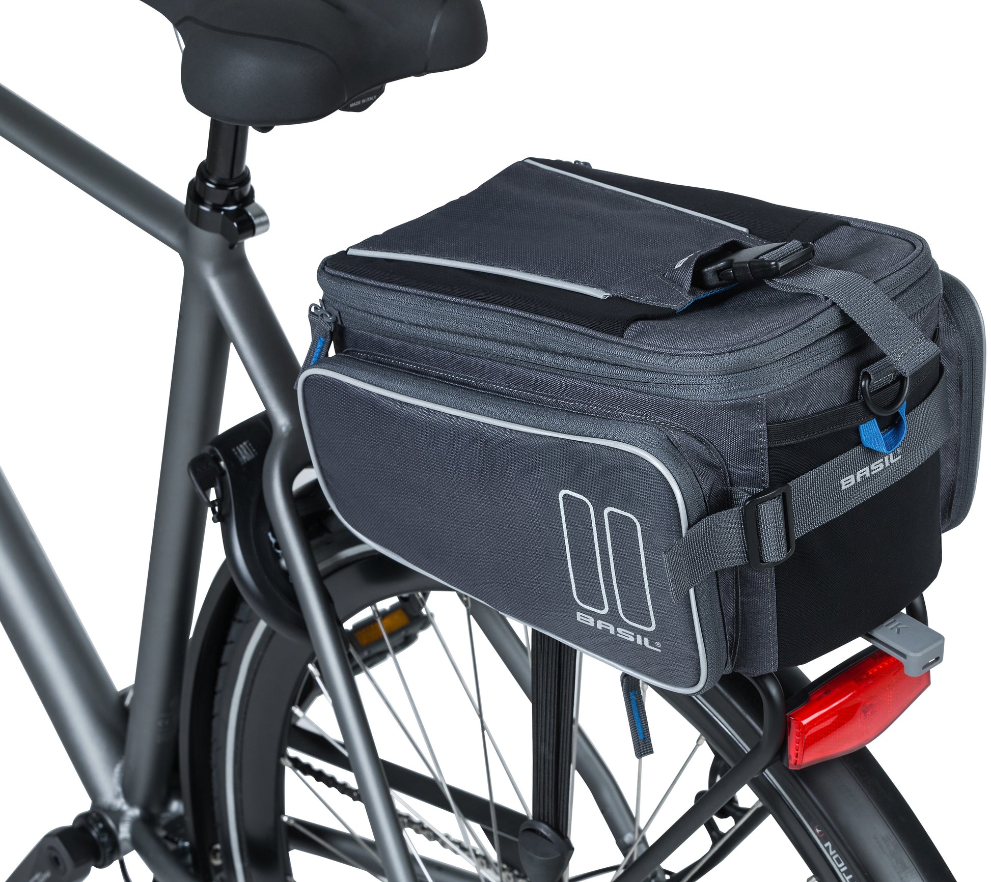 Basil Sport Design Trunkbag MIK - Gris - Sac à dos pour vélo - Unisex - Sportif - 7-15L