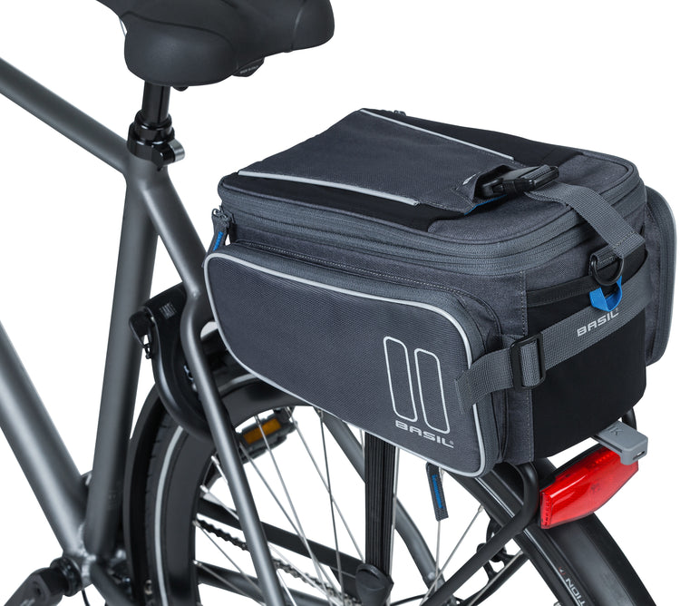 Basil Sport Design Trunkbag MIK - Gris - Sac à dos pour vélo - Unisex - Sportif - 7-15L