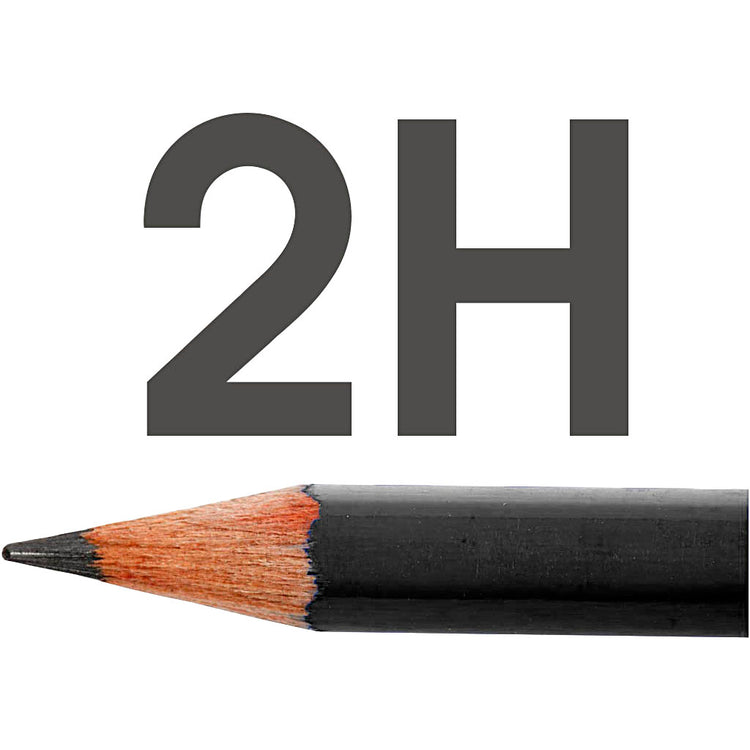 Crayons de dessin de design art lyra, D 6,9 mm, 2h, remplissant 1,8 mm, 12 pièces 1 boîte