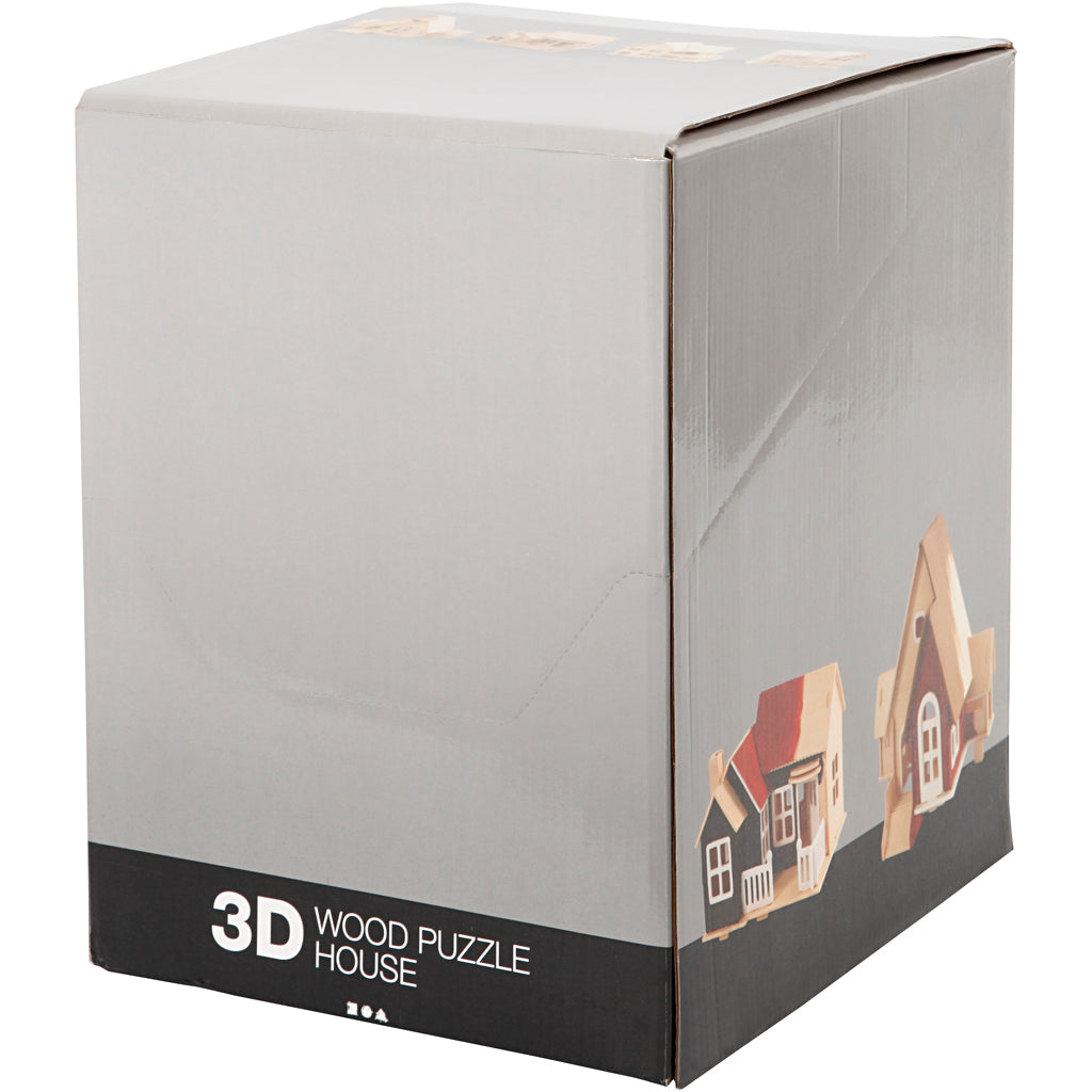 Creativ company Jeu de construction 3D en bois, 24 pièces, 1 boîte