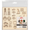 Creativ company figurines en bois DIY, tous les jours, l : 15,5 cm, l : 17 cm, épaisseur 3 mm, 1 boîte