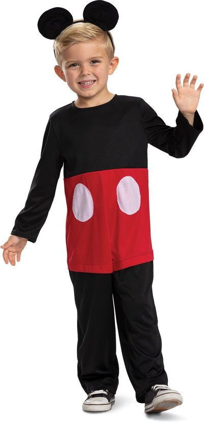 Déguisement disney - préscolaire cg mickey friends, costume mickey classique, taille s (5 - 6 ans), garçon