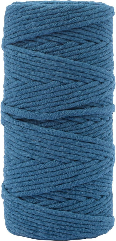 Vaessen creative • corde macramé 3mmx100m bleu foncé