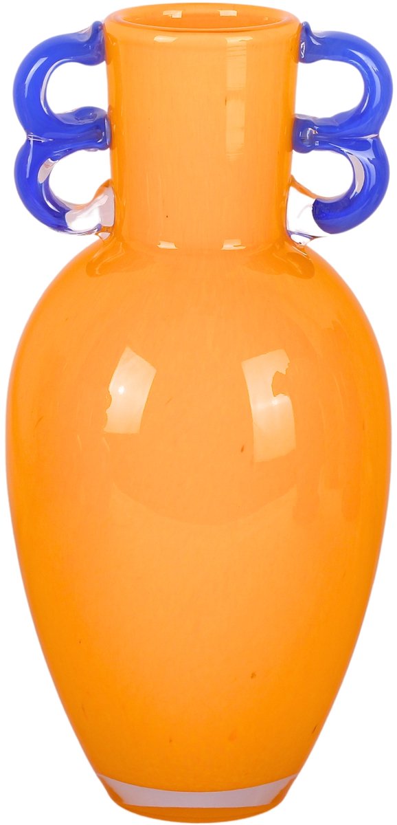 Vase collection Hd verre jaune 14,5x14,5x30cm