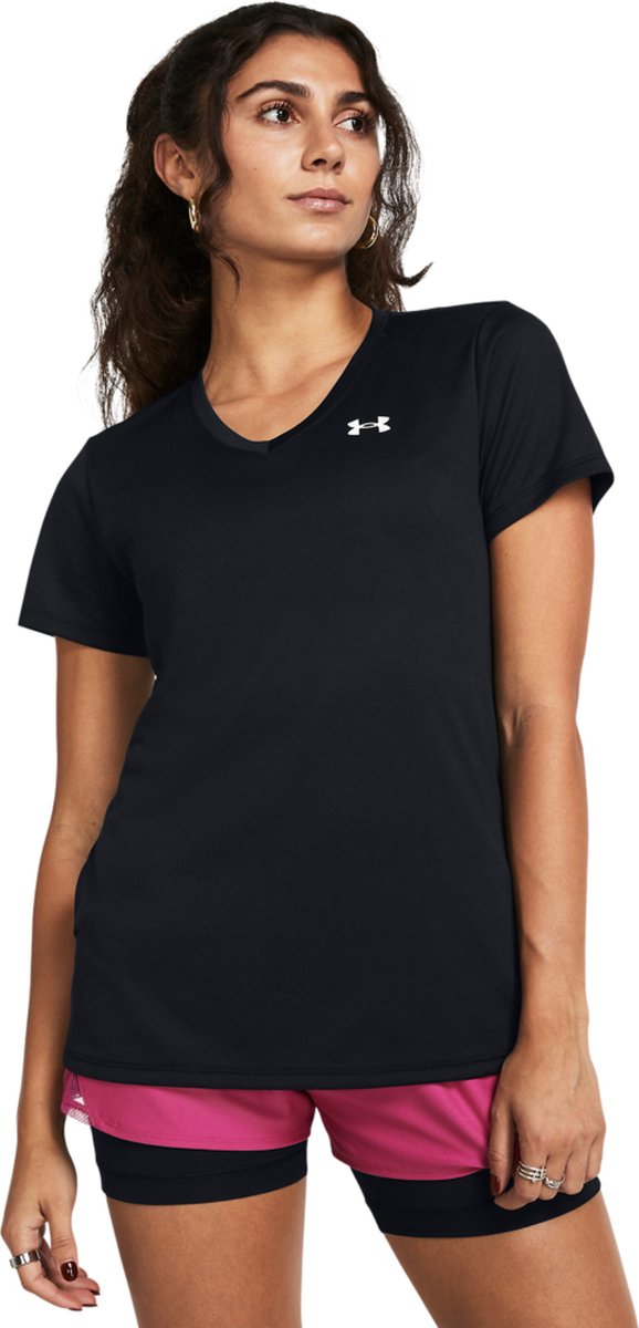 Under armour tech ssv - chemise de sport femme solid-blk - noir - blanc