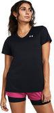 Under armour tech ssv - chemise de sport femme solid-blk - noir - blanc